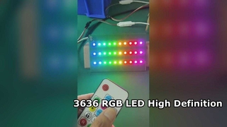 디스플레이 화면용 3636 RGB LED 내장 IC 12mA 5V