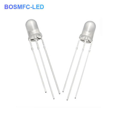 1.8V-2.4V 듀얼 컬러 LED 다이오드 5mm Through Hole 빨간색 파란색