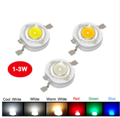 1W 140ml 고전력 LED 칩 램프 진주 3W 플래시 라이트를 위한 슈퍼 화이트