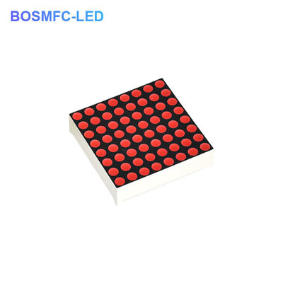 64x64x7.5mm 8x8 점 매트릭스 디스플레이, 빨간 빛 LED 매트릭스 화면