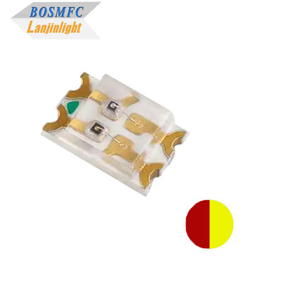 안티 정적 바이 컬러 0805 SMD LED 칩 2012 깊은 빨간색 660nm &amp; 노란색 빛