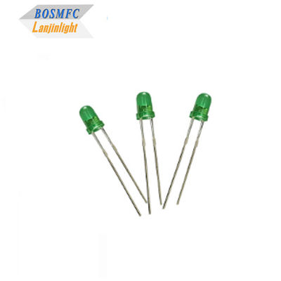 3mm 다이프 LED 녹색 빛 LED 빛 방출 다이오드 5V 파장 520nm-535nm