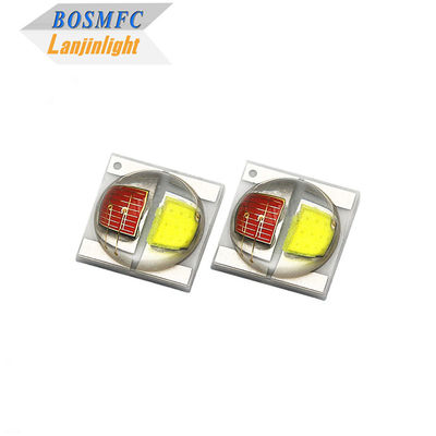 2W 3535 SMD LED 돔 렌즈 30도 바이 컬러 빨간색과 흰색 350mA 고 밝기 LED 다이오드