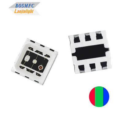 1.5W 5050 RGB LED 돔 렌즈 고전력 삼색 LED 칩 3 * 0.5W