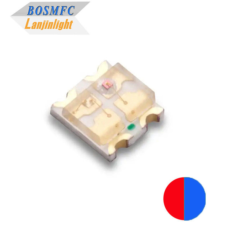 양색 0603 SMD LED 빨간색 &amp; 파란색, 다기능 1615 칩 LED