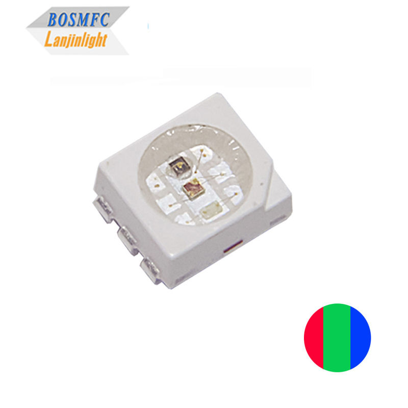 2835 SMD LED RGB 반 정적 0.6W 스마트 홈 조명을 위한 삼색 LED