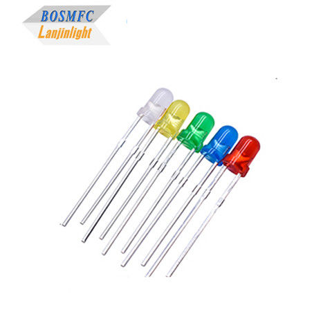 3mm Through Hole LED 모든 색상 F3 다이프 LED 실내 조명용 실용
