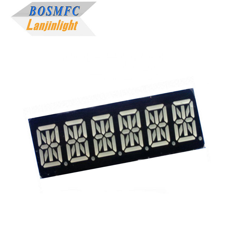 0.39&quot; 16 세그먼트 LED 디스플레이 6자리 슈퍼 레드 컬러 49x15x8mm