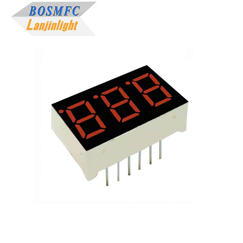 20mA 7 세그먼트 LED 디스플레이 3자리 0.28 인치 0.56 인치 내구성