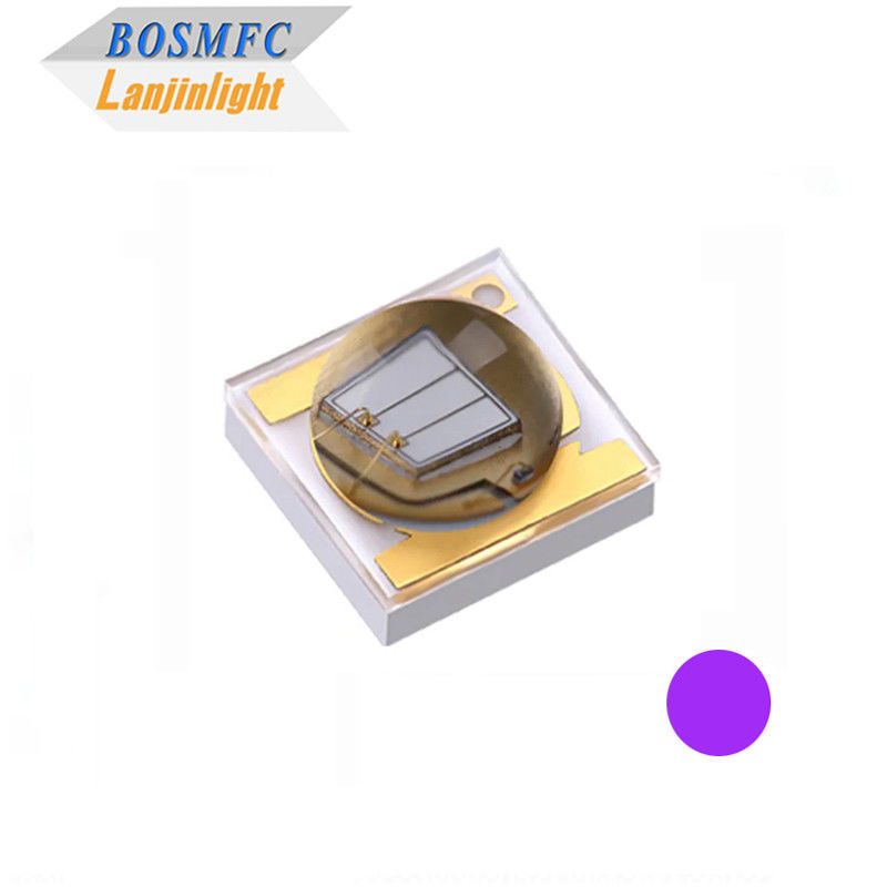 3W 3535 표면 마운트 UV LED 칩 고전력 UVA UVC 365nm