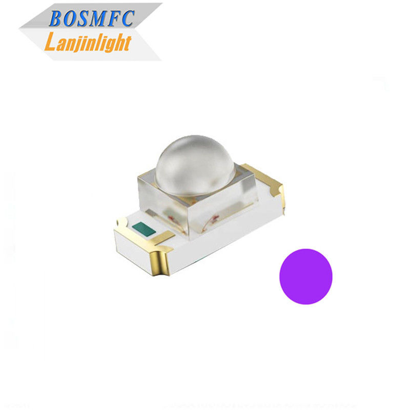1206 SMD UV LED 칩 돔 렌즈 405nm UVA 라이트 LED 다이오드 3D 프린터