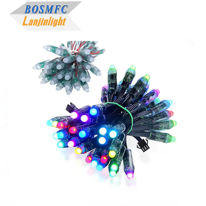 공장 도매 WS2811 꿈 색상 RGB IC 12V LED 픽셀 스팅 라이트 광고 모듈 화면 LED 포인트 라이트 크리스마스