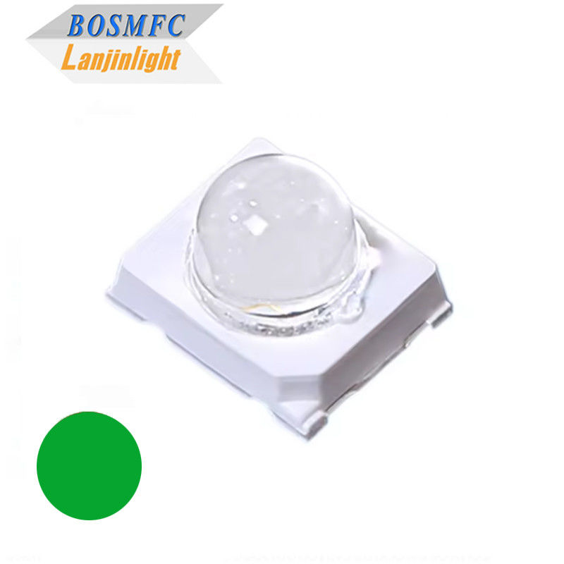 0.2w 60mA 높은 밝기 20,000mcd 녹색 2835 SMD LED 30도 돔 렌즈 다이오드 교통 신호등