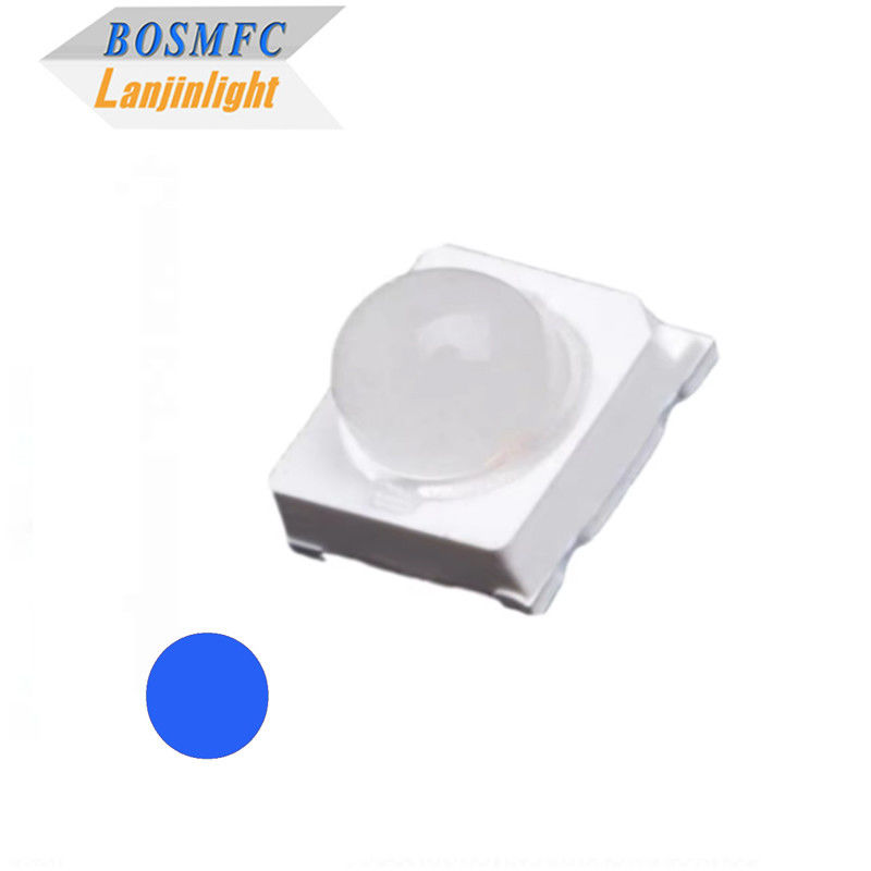 작은 시야 각 30도 60도 6000mcd 블루 2835 SMD LED 교통 LED 신호를 위한 돔 렌즈와 함께