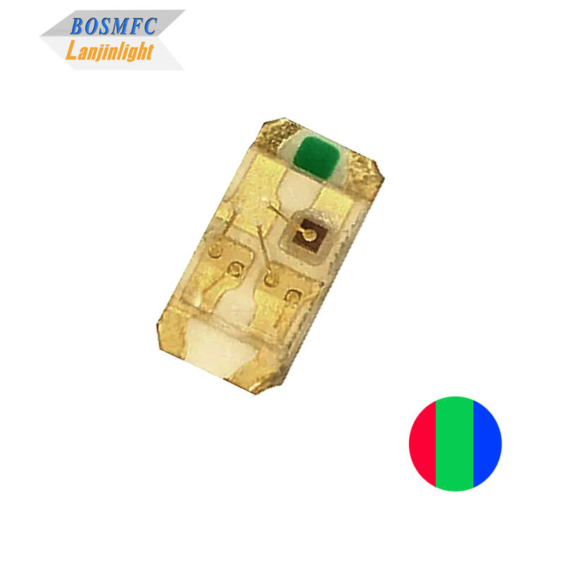 0603 RGB LED 사난 칩 1608 SMD 삼색 (붉은, 녹색, 파란색)