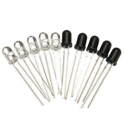 5mm IR LED 칩 850nm 890nm 940nm 980nm 온도 측정용 구멍을 통해