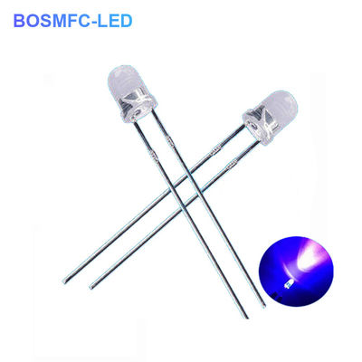 3mm F3 Dip UV LED Chip 395nm 405nm Through Hole For Nail Polish Curing 3mm F3 Dip UV LED Chip 395nm 405nm Through Hole Nail Polish Curing