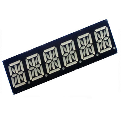 0.39" 16 세그먼트 LED 디스플레이 6자리 슈퍼 레드 컬러 49x15x8mm