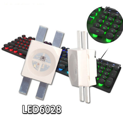 OEM ODM 높은 밝기 내장 IC SK628 RGB 6028 Smd 게임 기계 키보드용 LED 칩 발산 다이오드