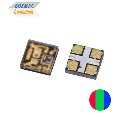 초 밝은 다채색 PLCC4 2020 RGB LED 12mA 내장 IC 개별 지능 제어
