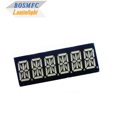 0.39" 16 세그먼트 LED 디스플레이 6자리 슈퍼 레드 컬러 49x15x8mm