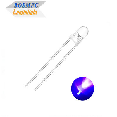 3mm F3 Dip UV LED Chip 395nm 405nm Through Hole For Nail Polish Curing 3mm F3 Dip UV LED Chip 395nm 405nm Through Hole Nail Polish Curing