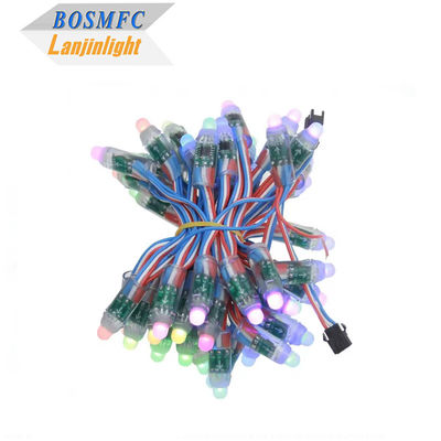 공장 전체 색상 프로그래밍 가능한 DC5V WS2811 RGB 픽셀 라이트 스트링 방수 IP68 9mm 12mm LED 스트링