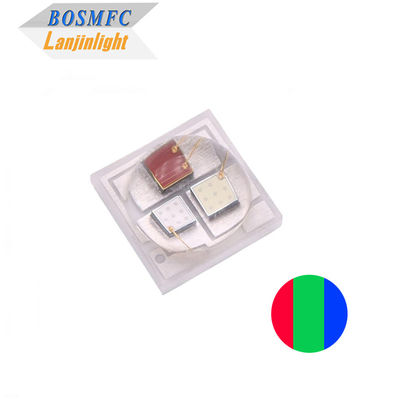 3W 3535 RGB LED 120도 돔 렌즈 3인1 풀 컬러 세라믹 고전력 SMD LED 공장 판매